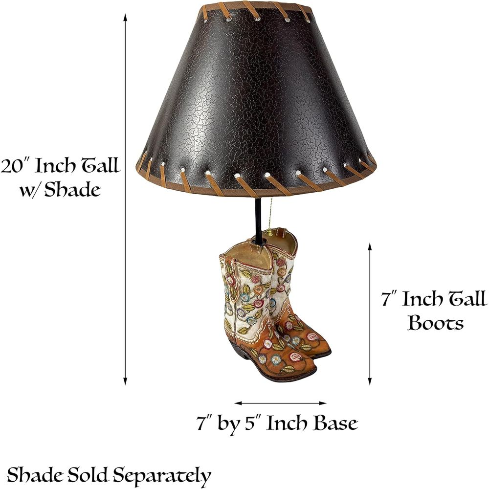 Western Cowboy Boot Table Lamp - đánh giá và giá Home Decor Living