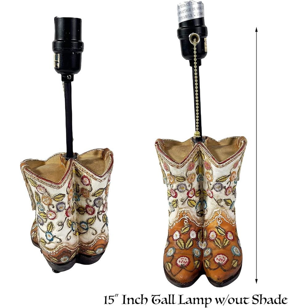 Western Cowboy Boot Table Lamp - đánh giá và giá Home Decor Living