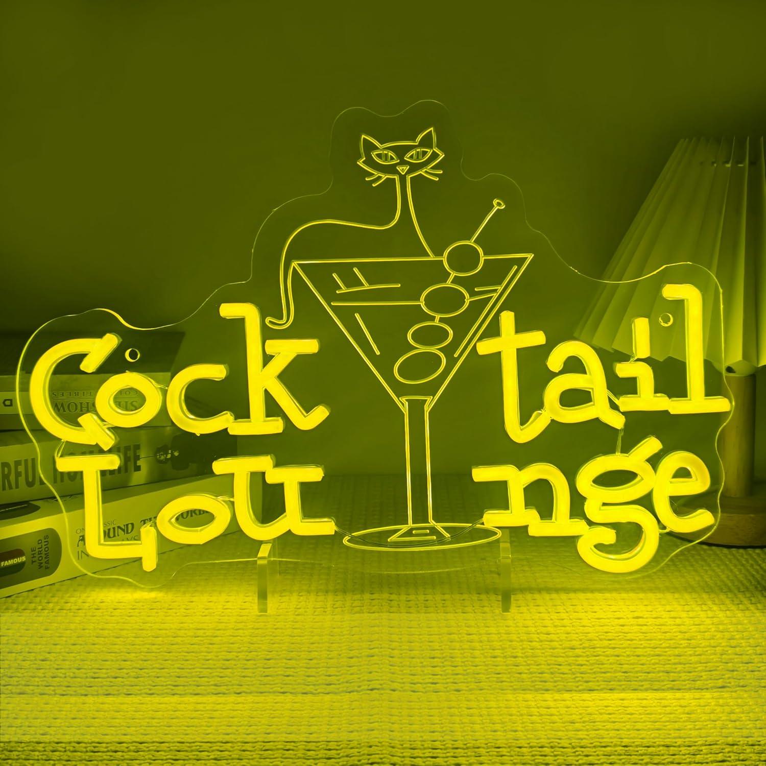 Cocktail Lounge Neon Sign Dimm - đánh giá và giá Home Decor Lighting