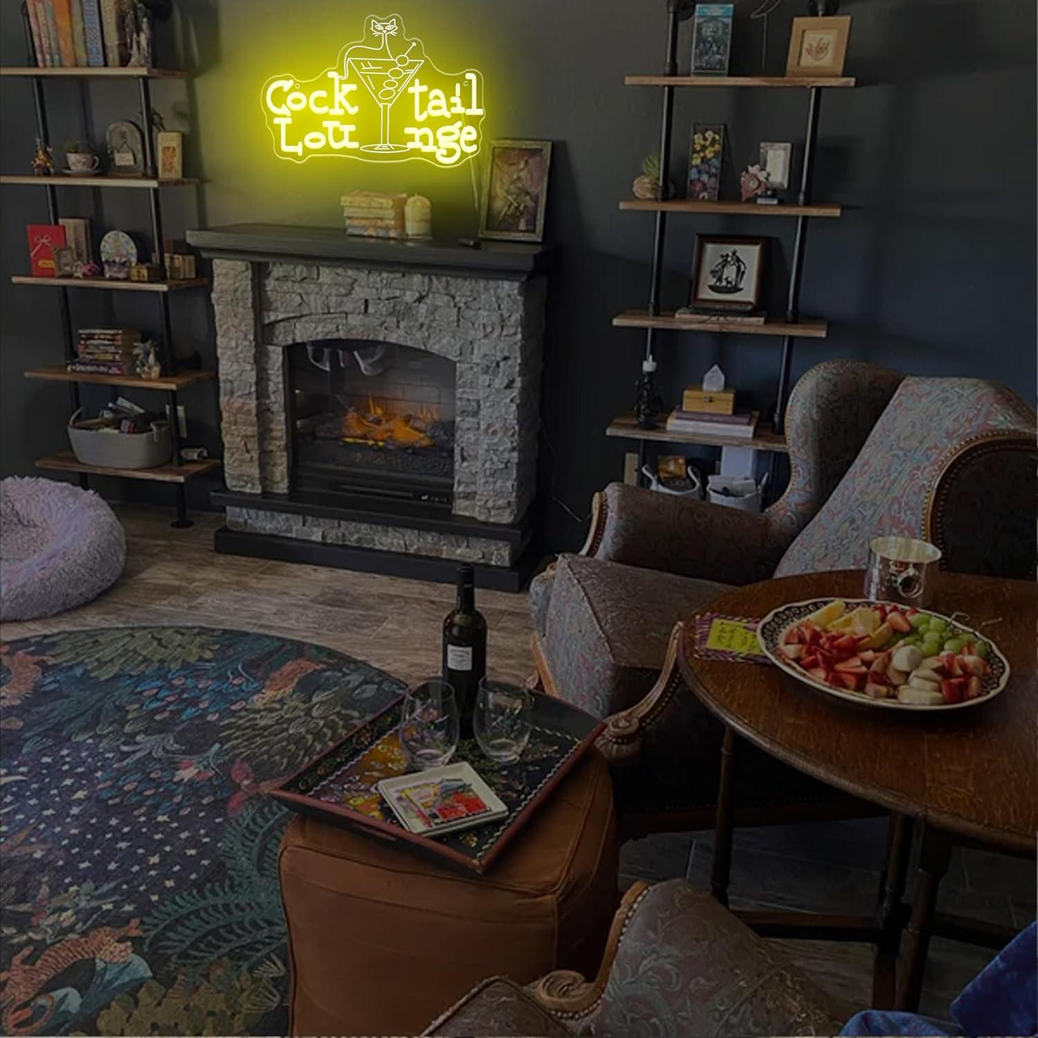 Cocktail Lounge Neon Sign Dimm - đánh giá và giá Home Decor Lighting