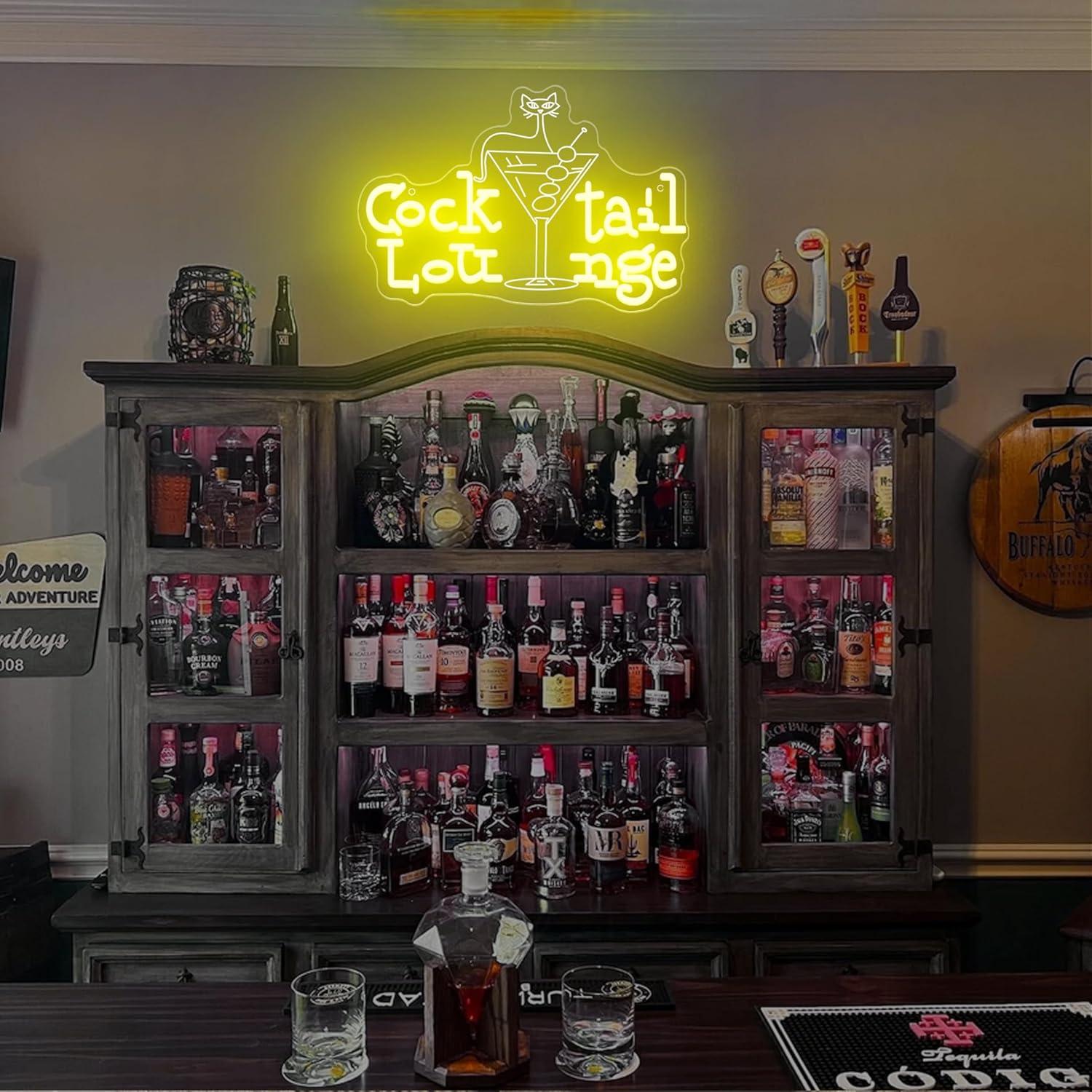 Cocktail Lounge Neon Sign Dimm - đánh giá và giá Home Decor Lighting